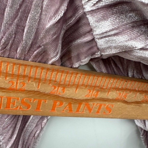 WORLD MARKET purple textured burnout velvet dark romantic feminine top L/XL - Picture 7 of 10